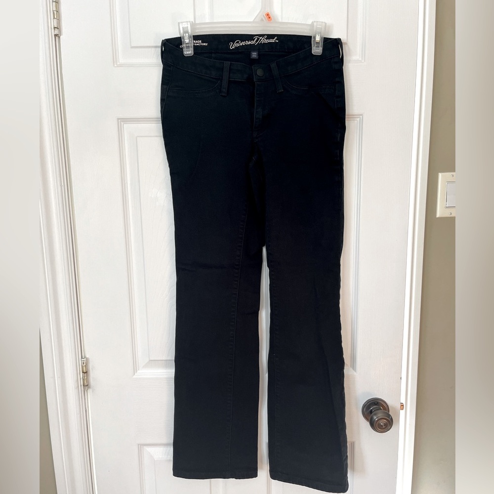Women's Black stretch bootleg pants